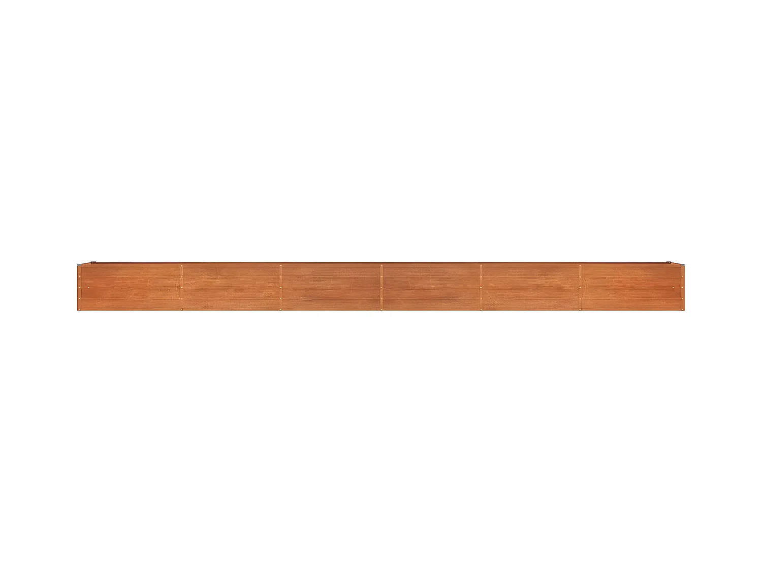 Jardinera oxidado de acero corten 600x80x45 cm ES32453