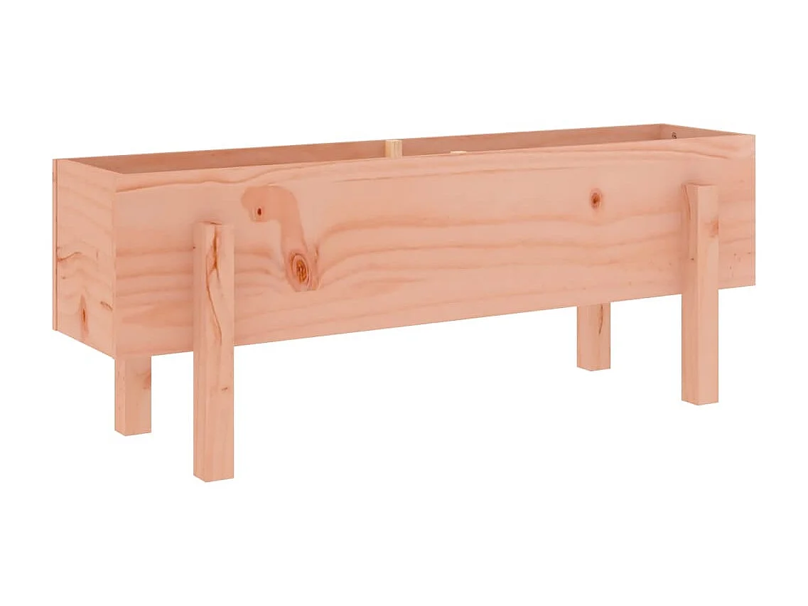 Jardinera elevado jardín madera maciza abeto Douglas 101x30x38 cm ES82434
