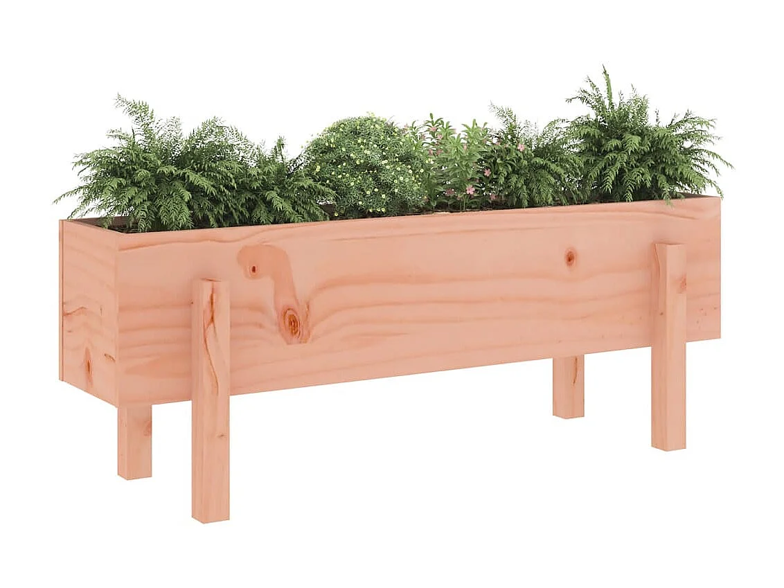 Jardinera elevado jardín madera maciza abeto Douglas 101x30x38 cm ES82434