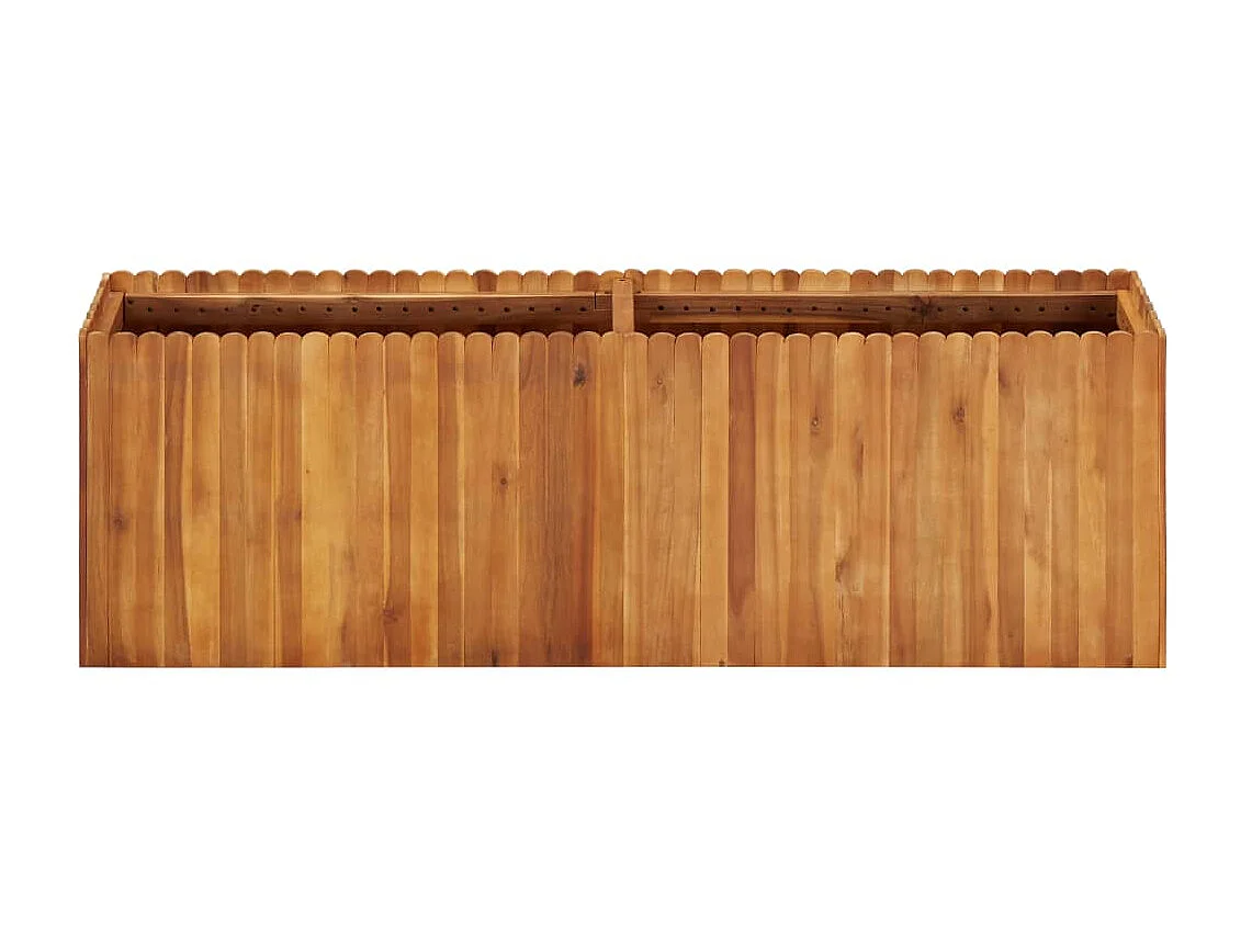 Vaso/floreira de jardim 150x30x50 cm madeira de acácia maciça PT739521
