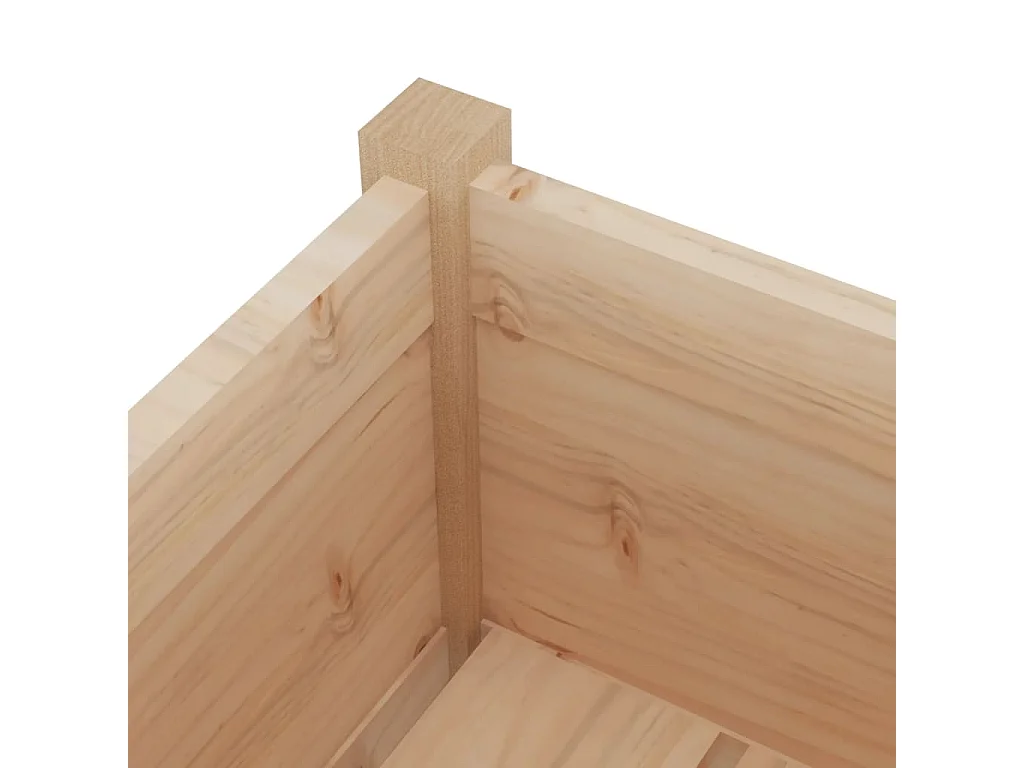 Plantenbak 31x31x70 cm massief grenenhout NL206221