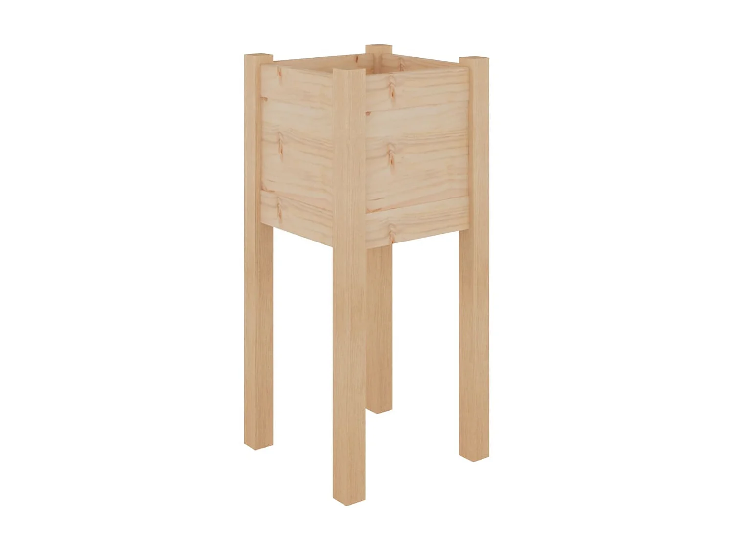 Jardinière d'extérieur 31x31x70 cm bois de pin massif BE2585