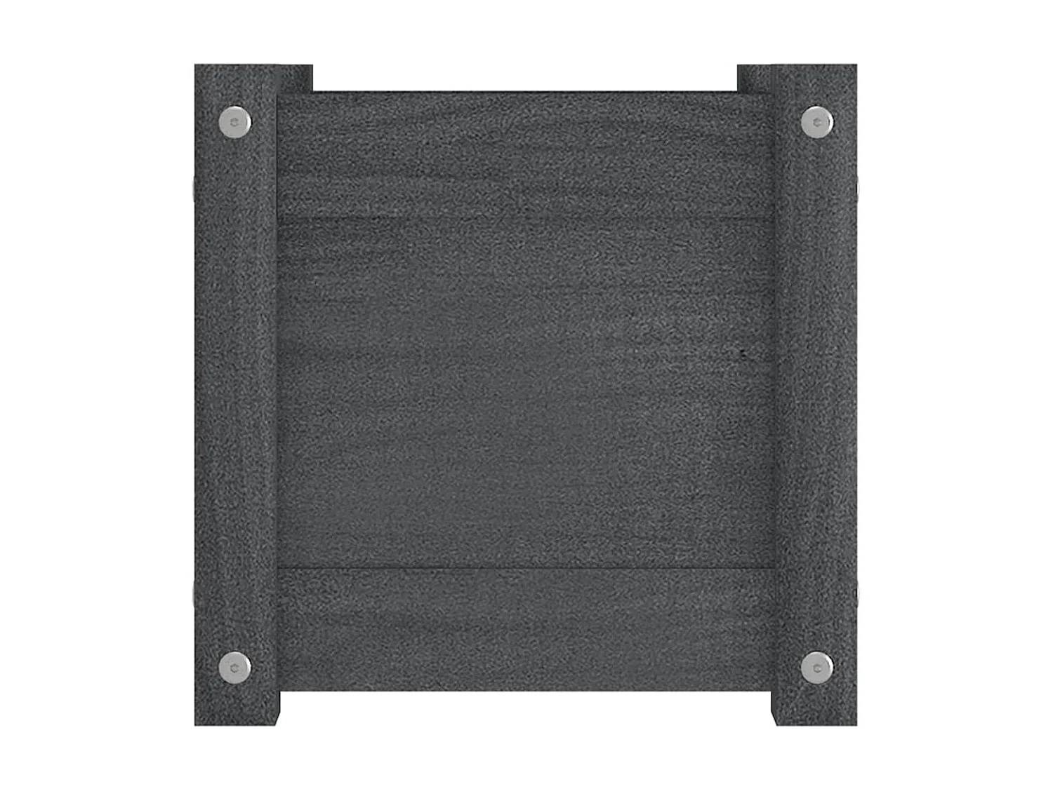 Jardinière d'extérieur Gris 31x31x31 cm Bois de pin massif BE4385