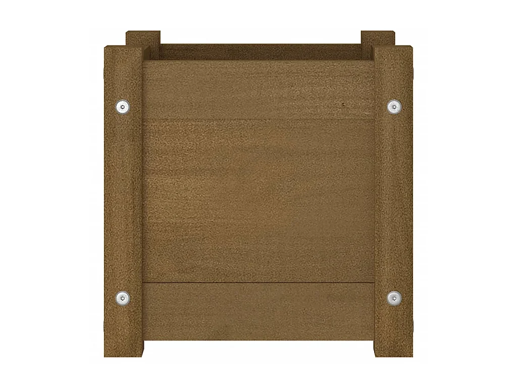 Jardinière extérieur Marron miel 31x31x31 cm Bois de pin massif BE5822
