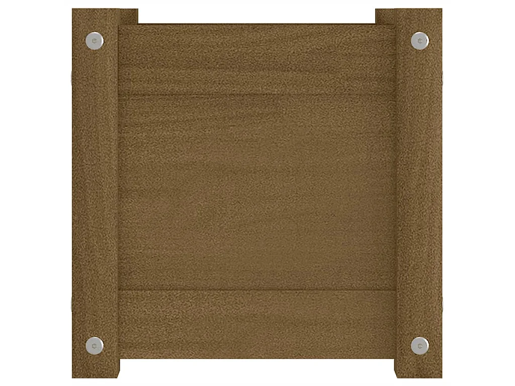 Jardinière extérieur Marron miel 31x31x31 cm Bois de pin massif BE5822