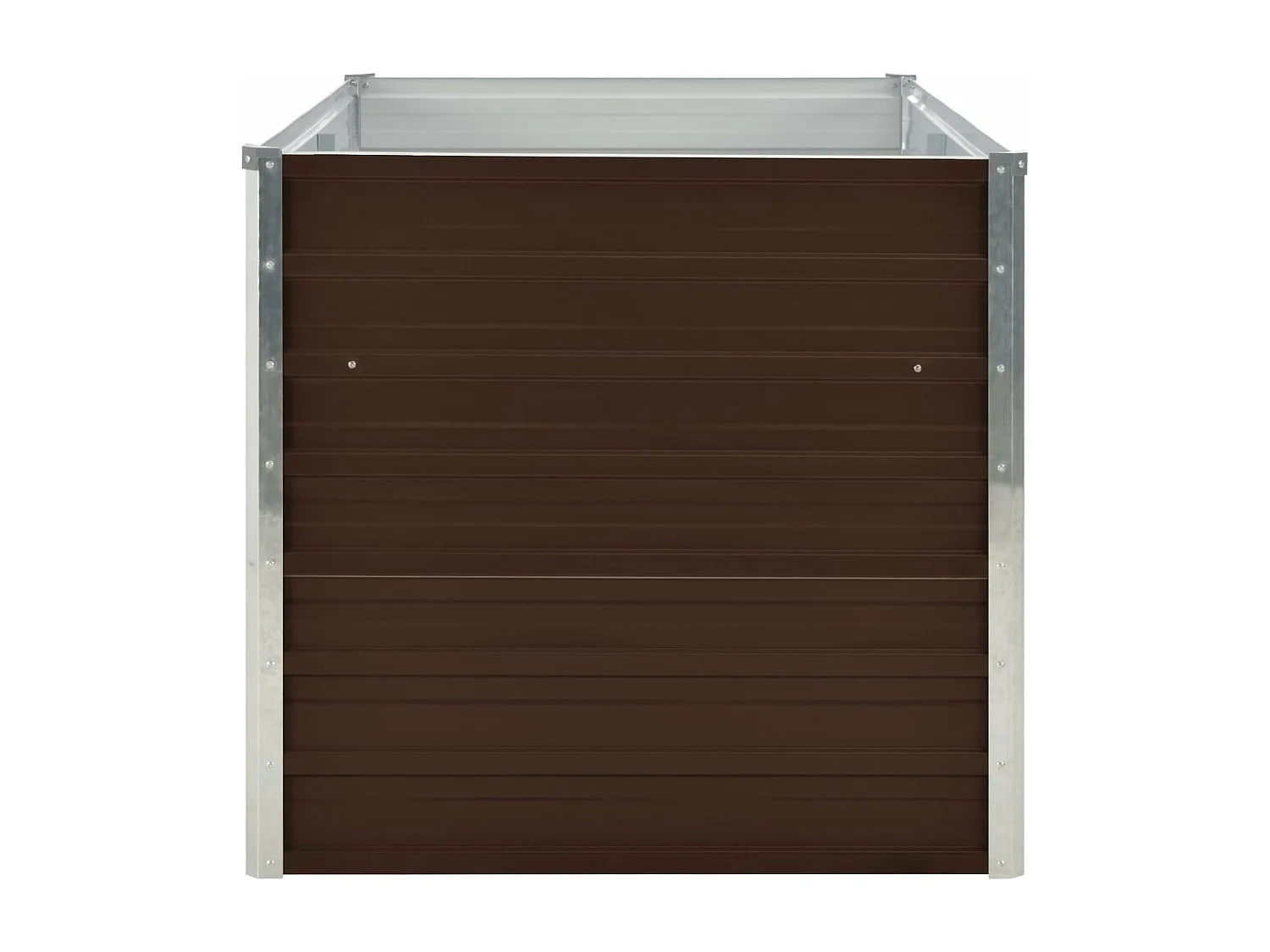 Jardinière surélevée Marron 160x80x77 cm Acier galvanisé BE8556