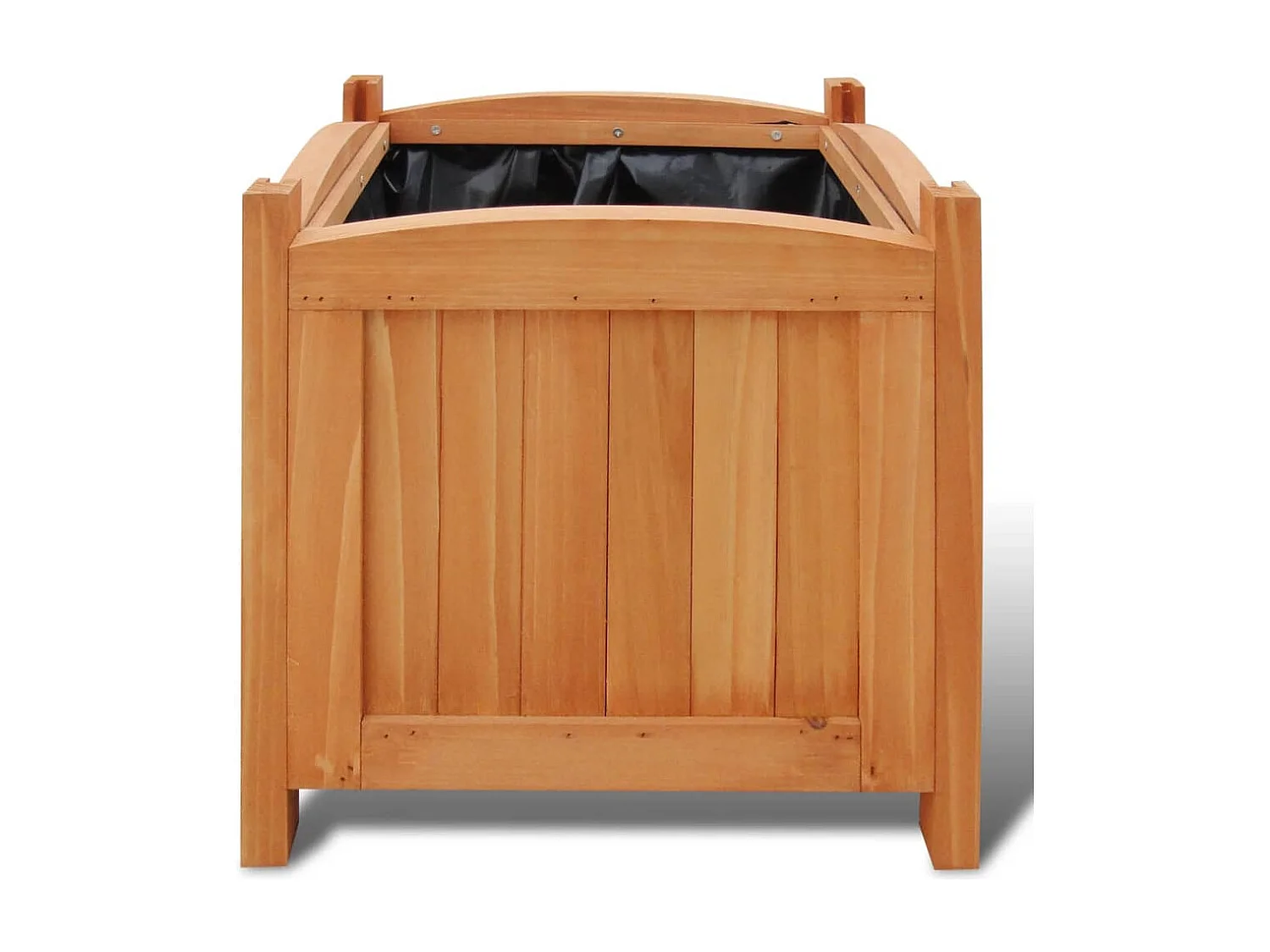 Plantenbakken verhoogd 2 st 30x30x30 cm hout