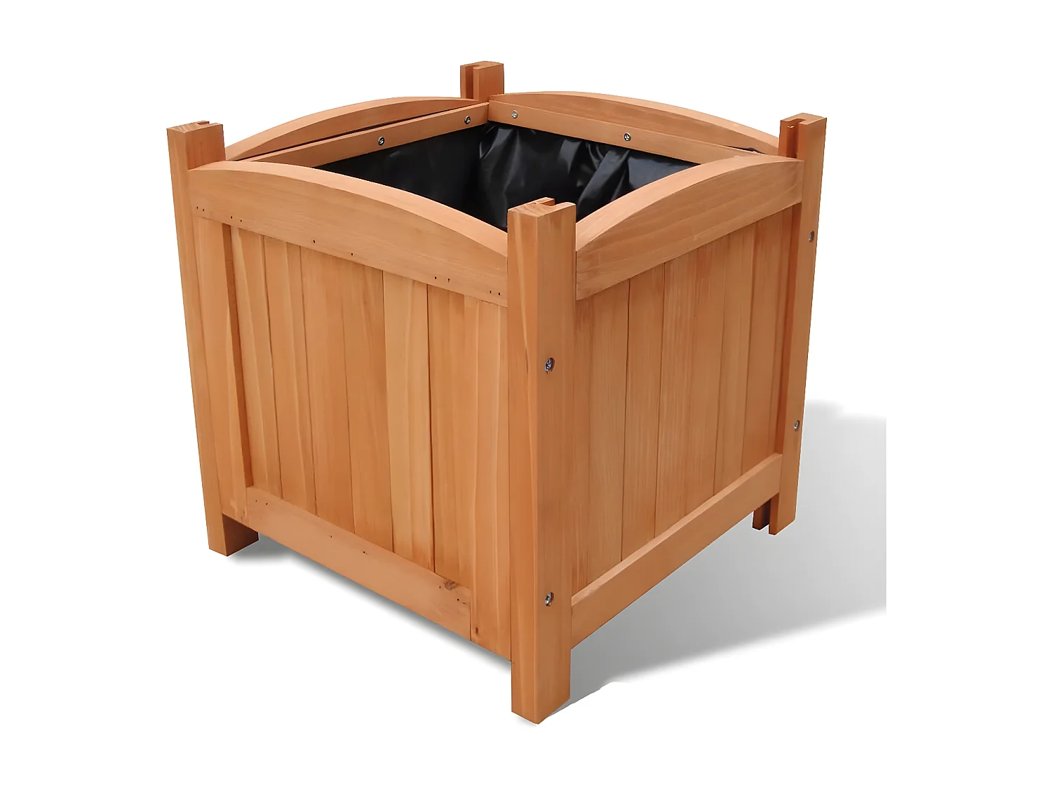 Juego de  Jardineras de madera 2 unidades 30x30x30 cm ES20169