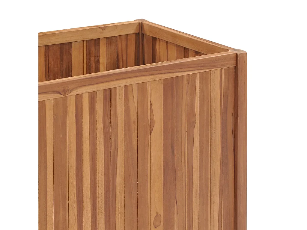 Jardinera elevado madera maciza de teca 100x50x70 cm ES25449