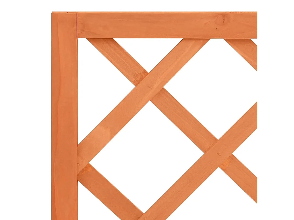 Jardinière à treillis jardin Marron 70x30x135 cm Bois de sapin BE2670