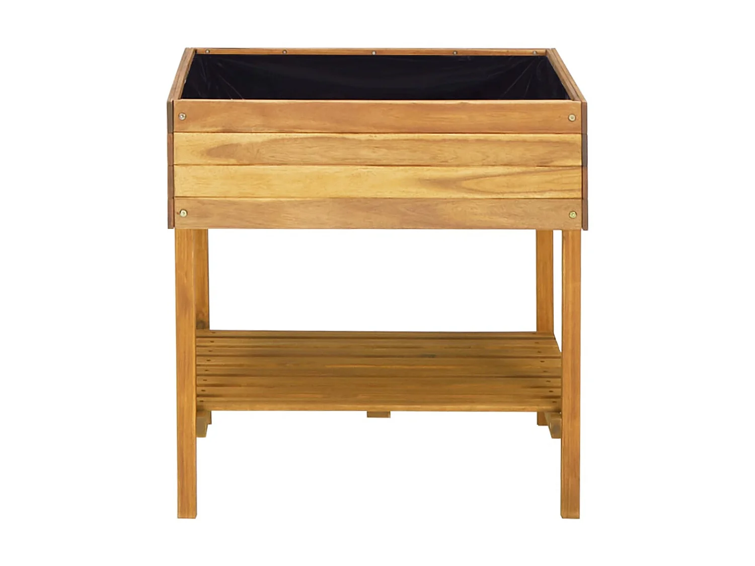 Jardinière surélevée 78,5x58,5x78,5 cm Bois massif d'acacia BE7636