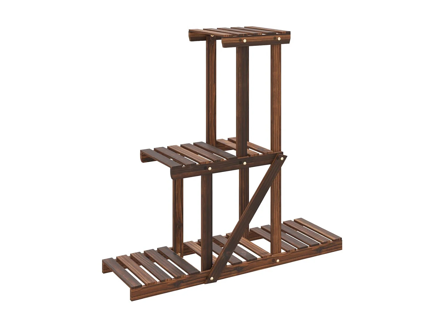 Plantenstandaard 81x25x75,5 cm massief vurenhout NL844283