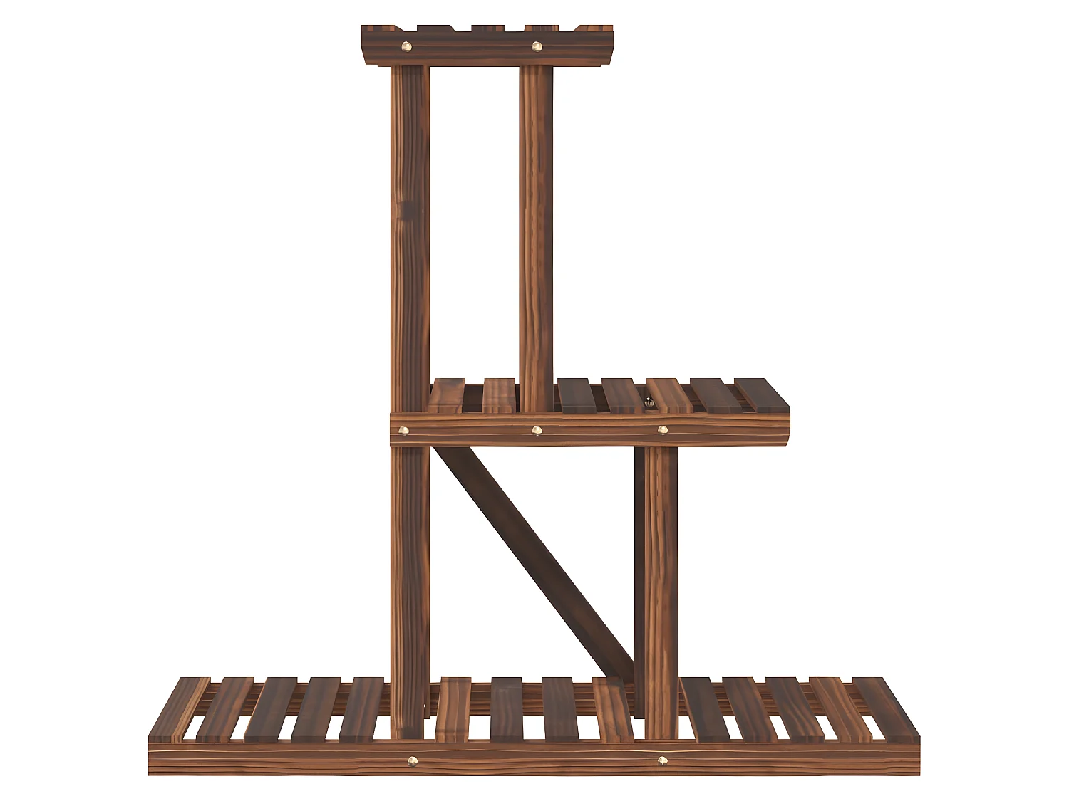 Plantenstandaard 81x25x75,5 cm massief vurenhout NL844283