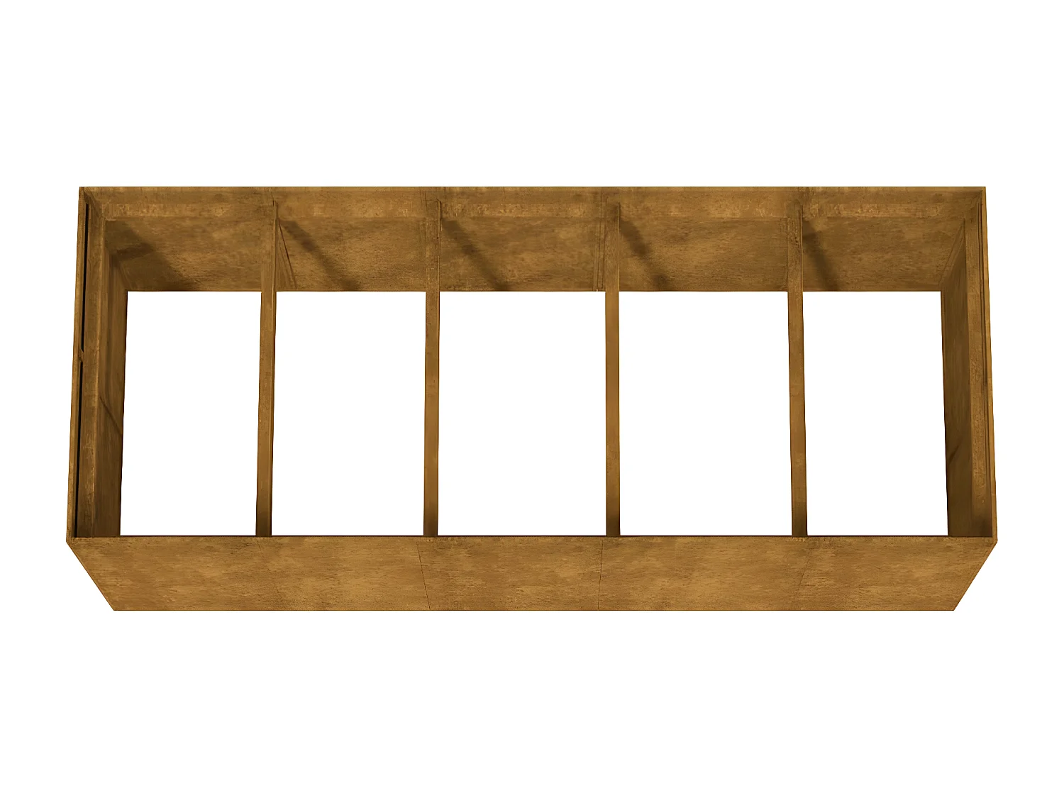 Jardinera acero corten 200x80x80 cm ES38973