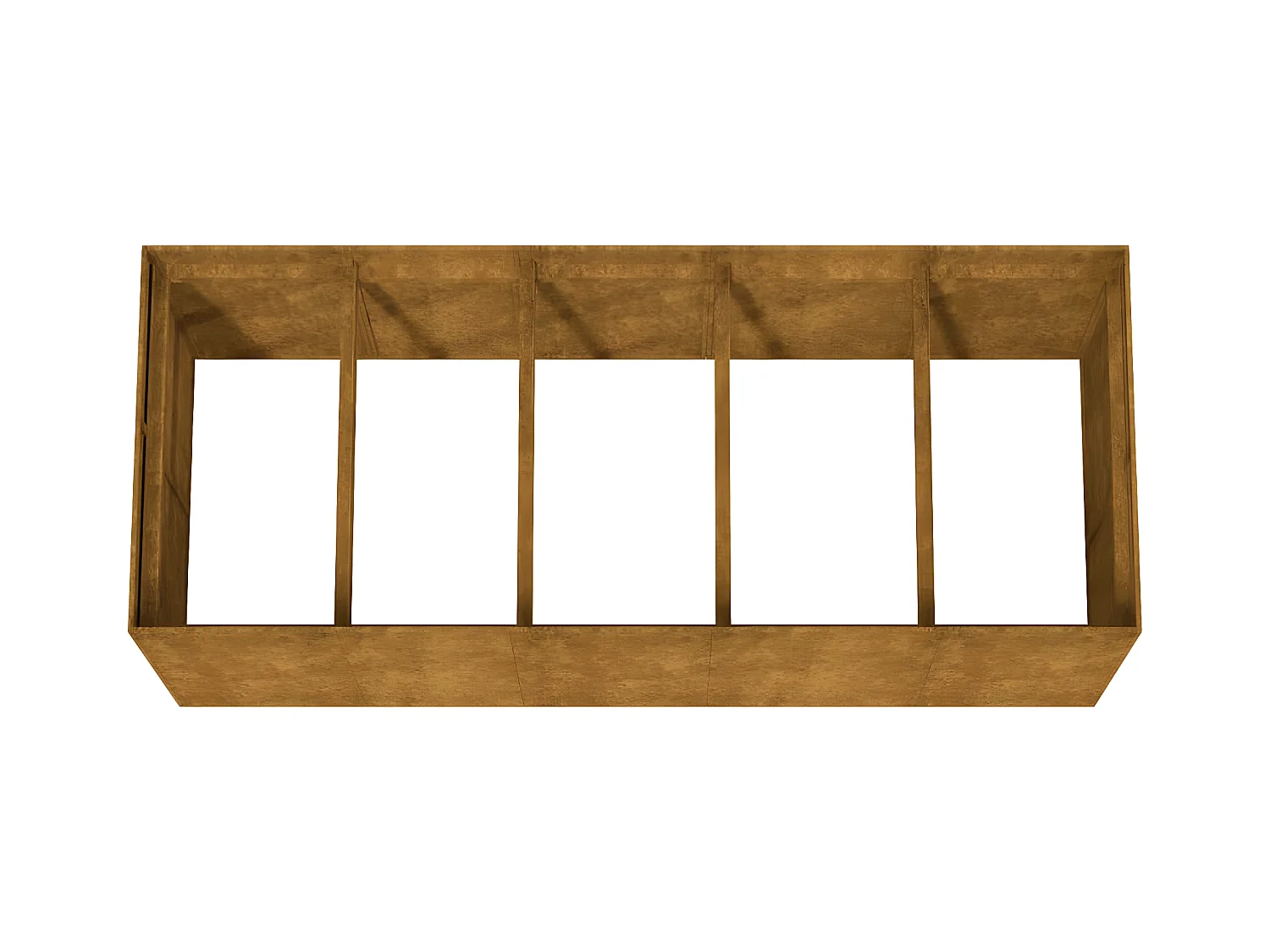 Jardinera acero corten 200x80x80 cm ES38973