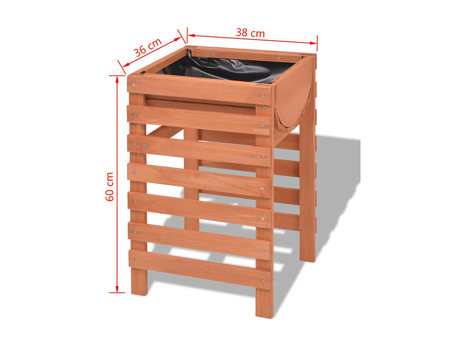 Jardinière 38 x 36 x 60 cm Bois BE2857