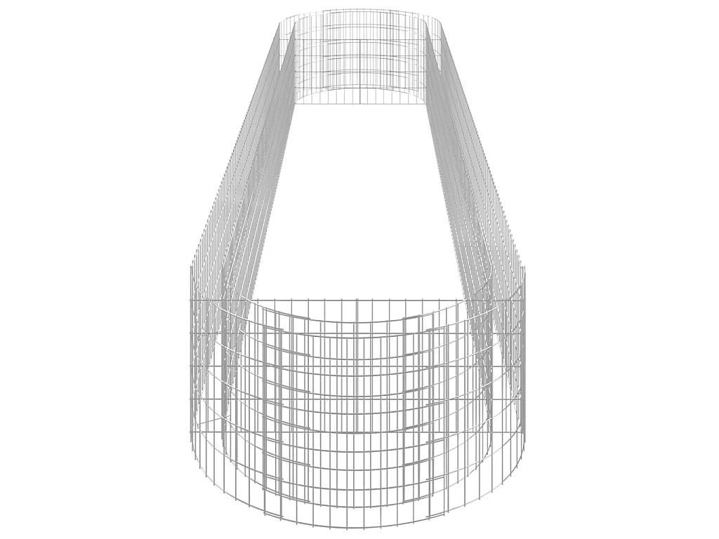 Arriate de gaviones de hierro galvanizado 500x100x50 cm ES46228
