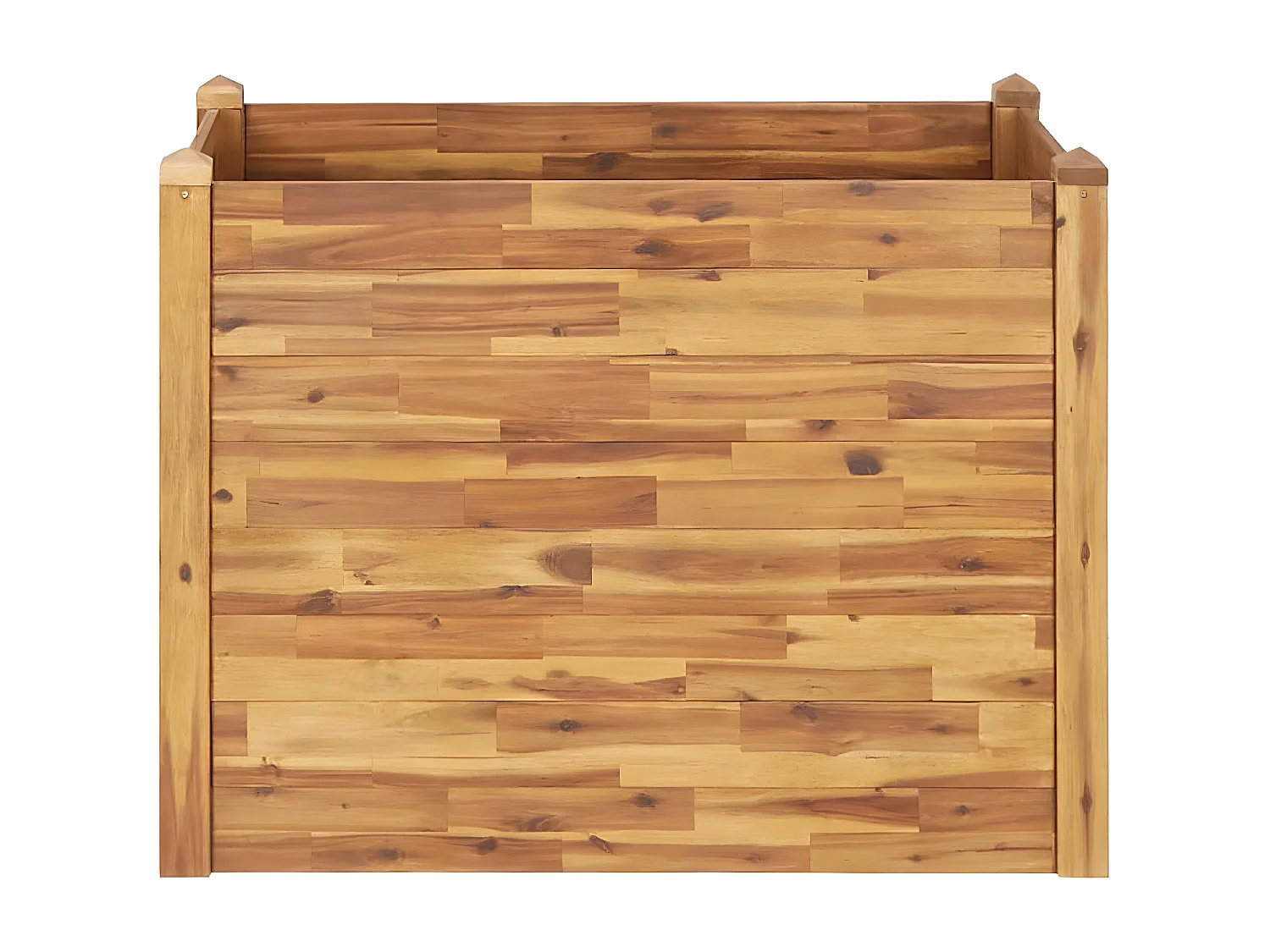 Jardinera de madera maciza de acacia 110x60x84 cm ES62655