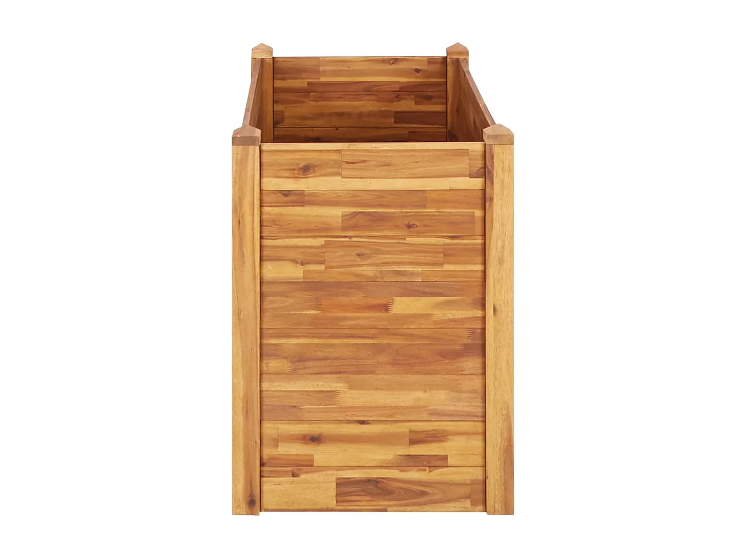 Jardinera de madera maciza de acacia 110x60x84 cm ES62655