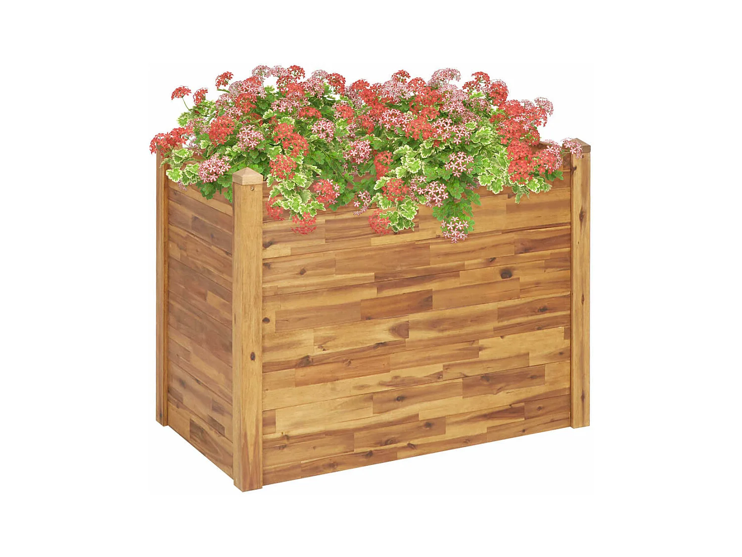 Floreira de jardim 110x60x84 cm madeira de acácia maciça PT946552
