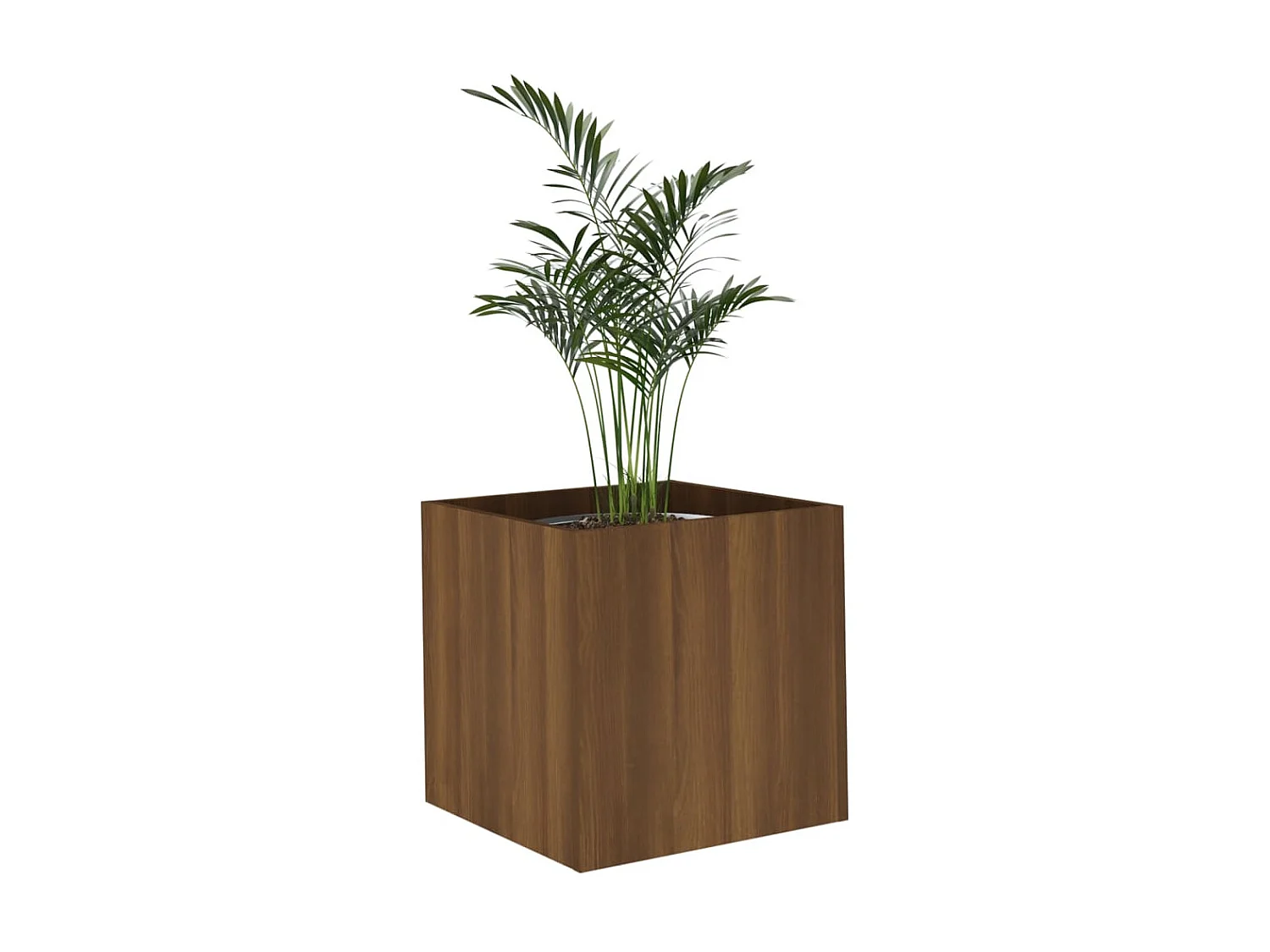 Jardinière Chêne marron 40x40x40 cm Bois d'ingénierie BE2510