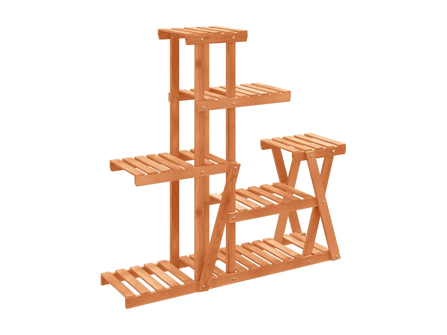 Jardinière Support à fleurs 95x25x96 cm bois massif de sapin BE8194