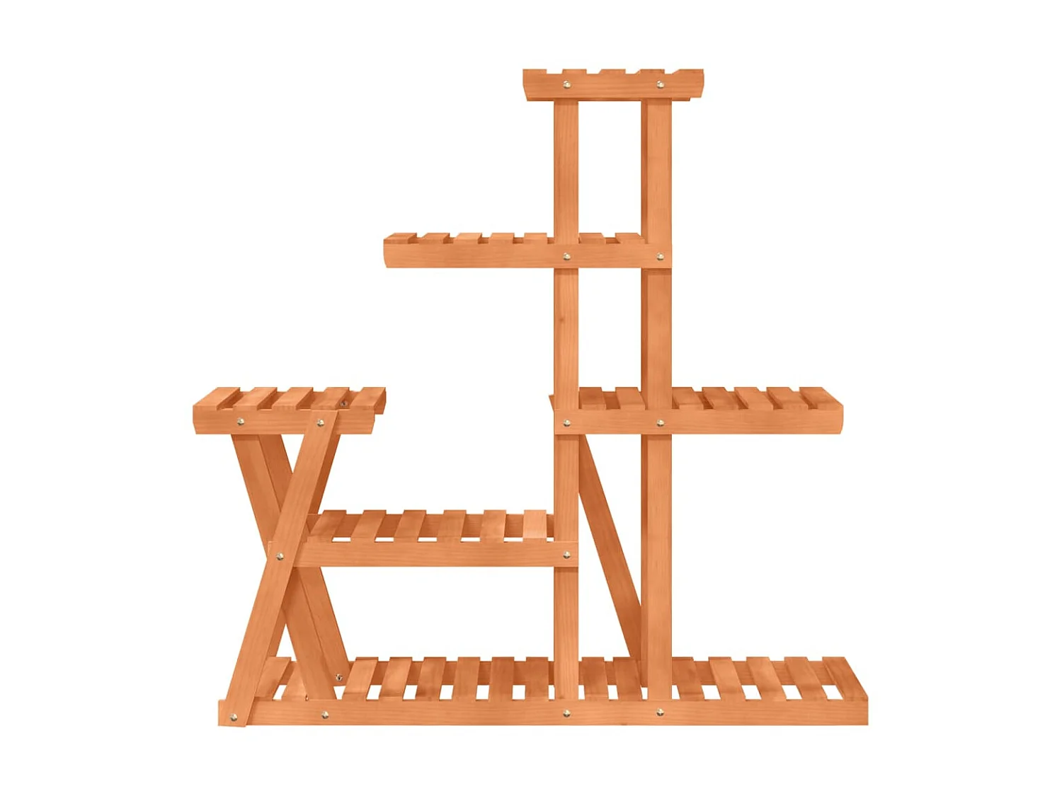 Jardinière Support à fleurs 95x25x96 cm bois massif de sapin BE8194