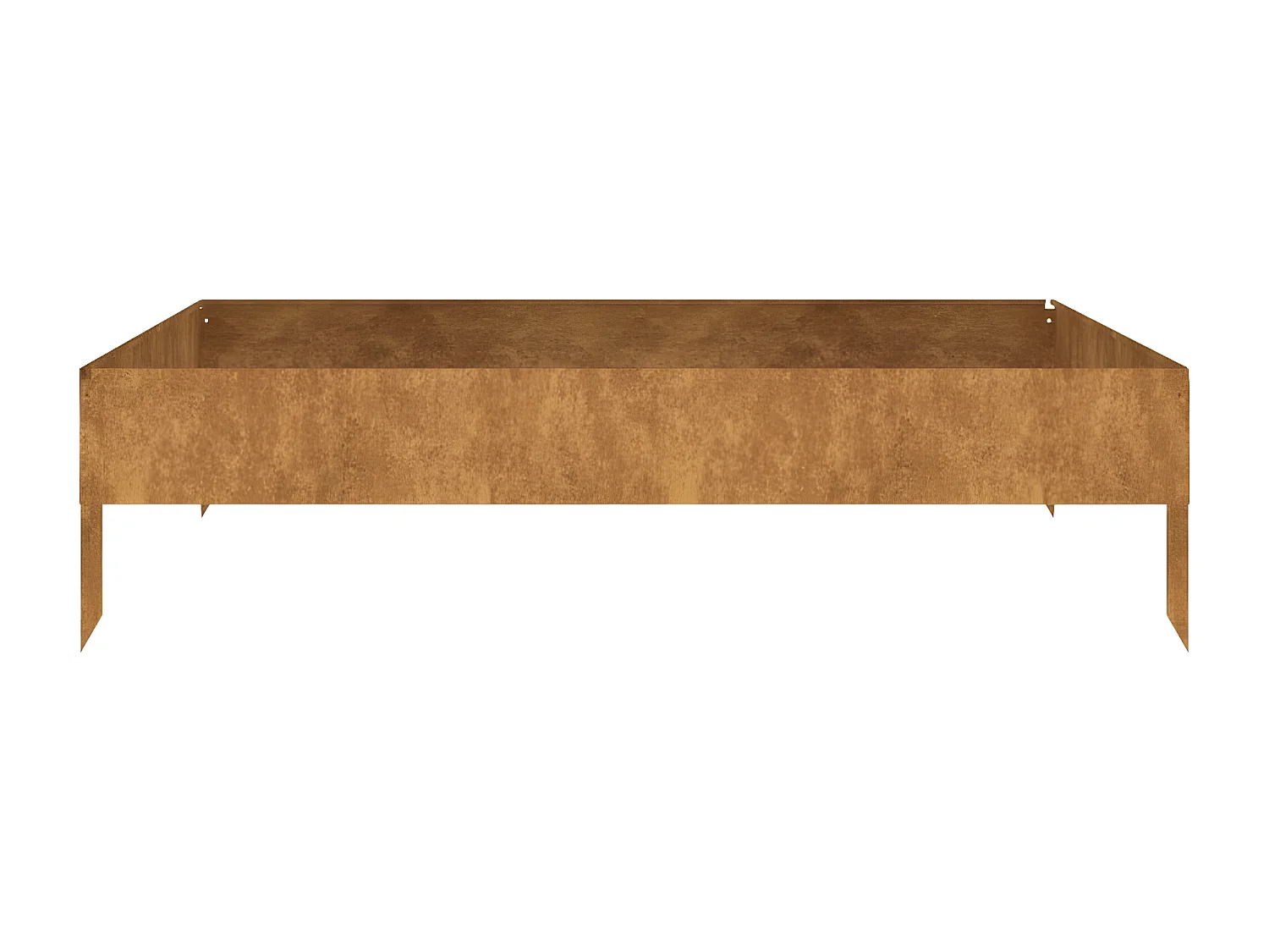 Jardinera acero corten 100x100x26 cm ES83769