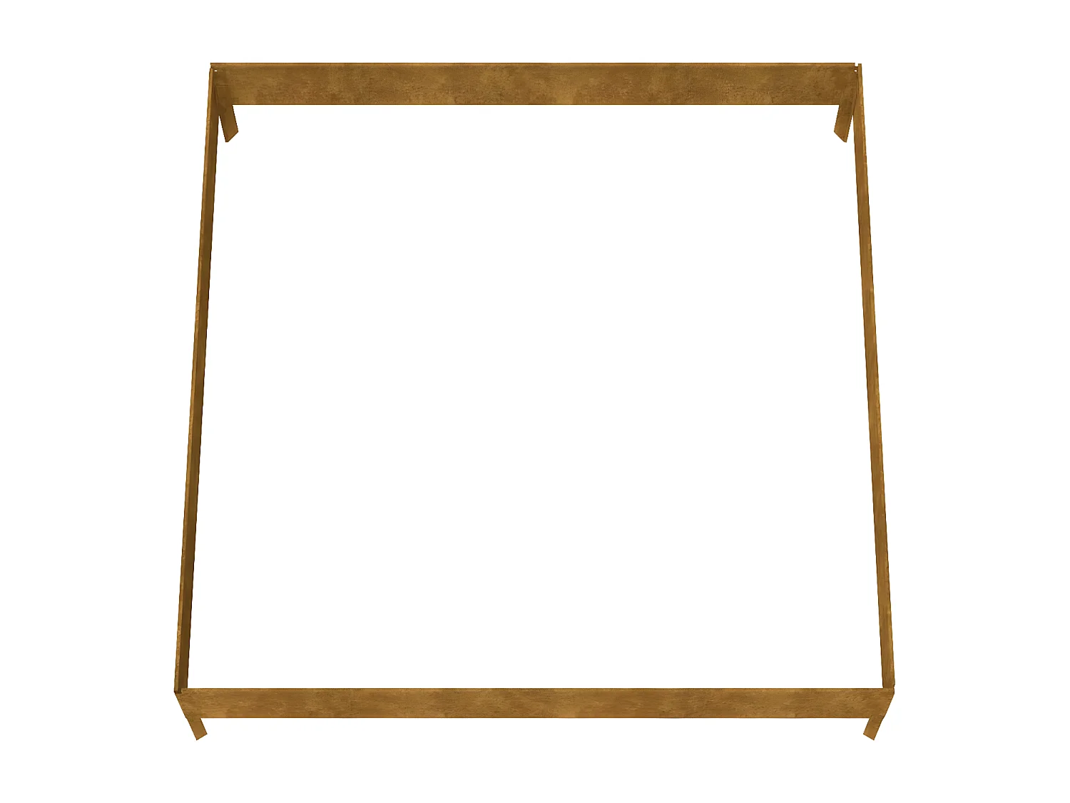 Jardinera acero corten 100x100x26 cm ES83769