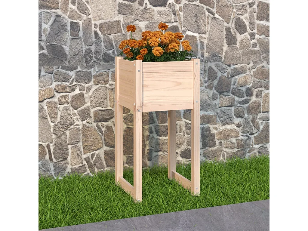 Plantenbak 40x40x81 cm massief grenenhout NL275122