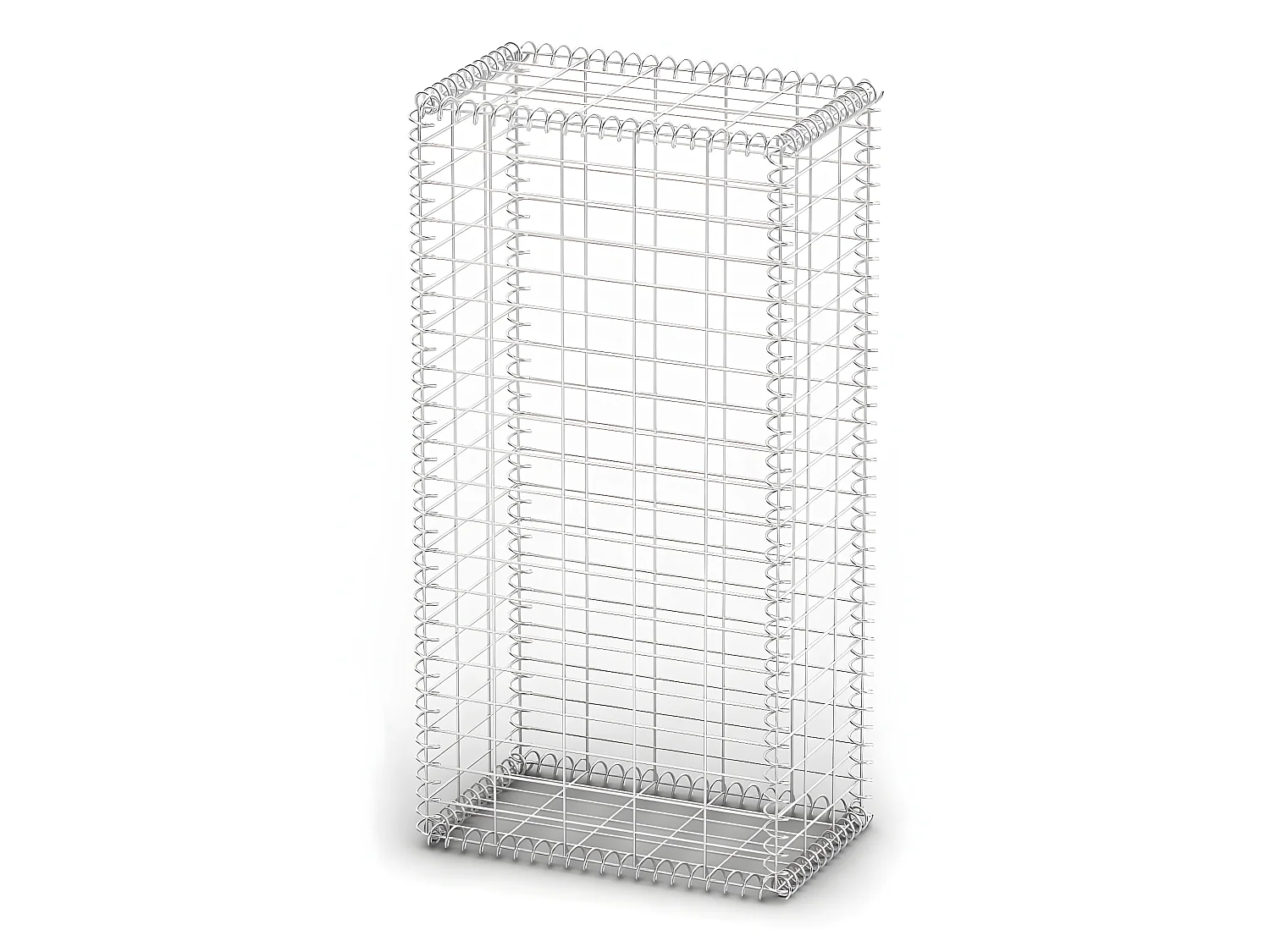 Mur de gabion avec couvercle Fil galvanisé 100 x 50 x 30 cm  WVGQ4347