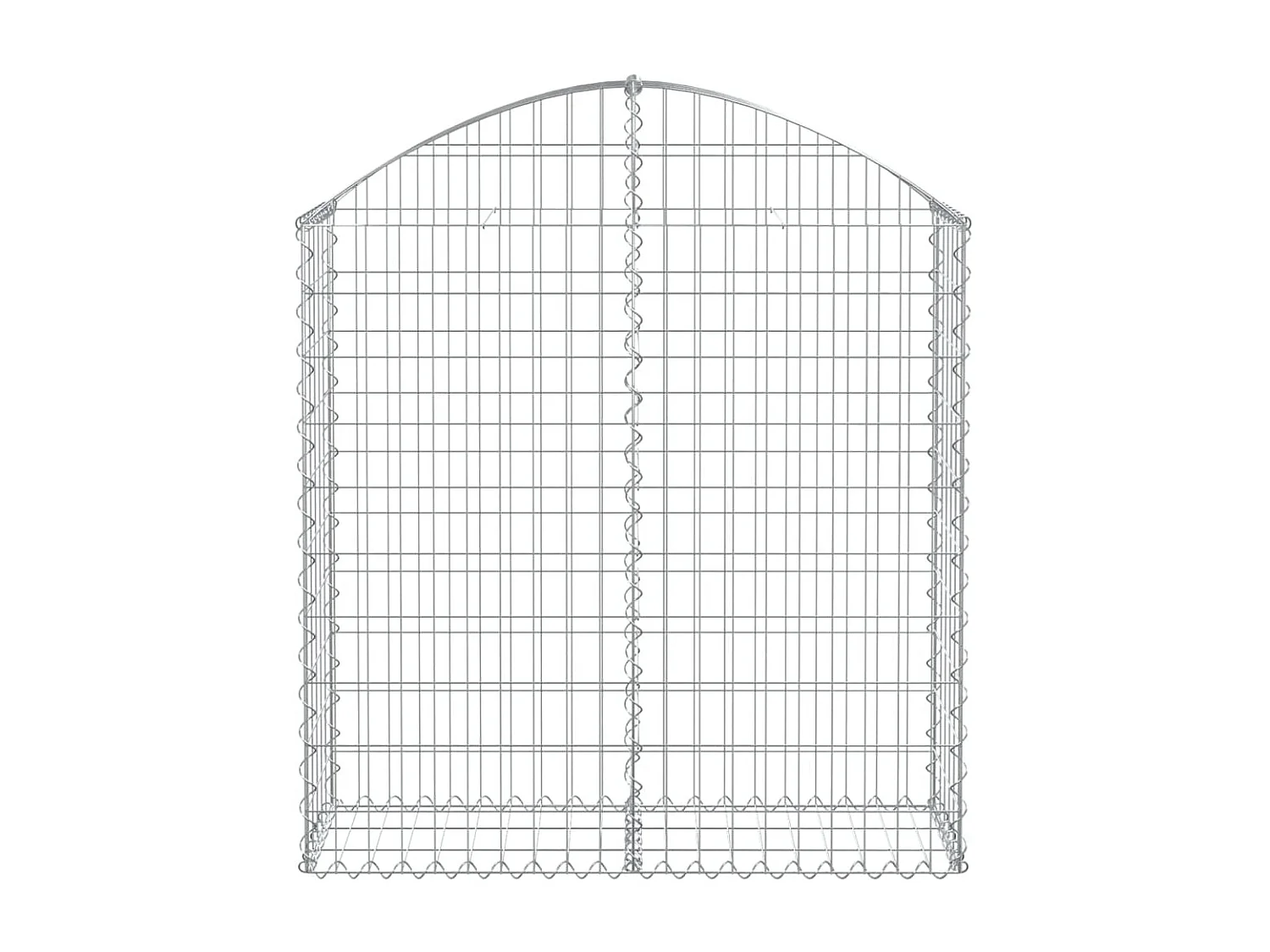 Schanskorf gewelfd 100x30x100/120 cm gegalvaniseerd ijzer NL866554