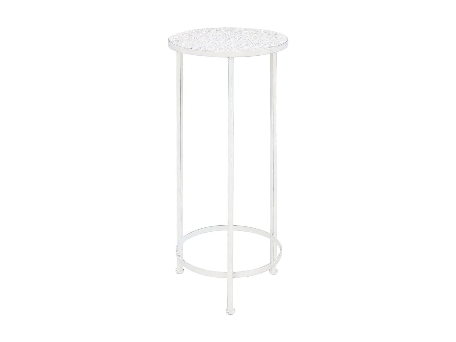 Jardinière Support de plantes 3 pcs Style vintage Métal Blanc antique BE3821