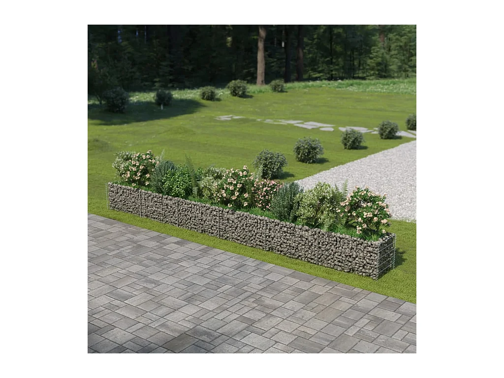 Lit surélevé à gabion Acier galvanisé 540x50x50 cm WVGQ8228