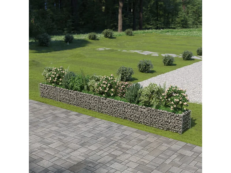 Lit surélevé à gabion Acier galvanisé 540x50x50 cm WVGQ8228