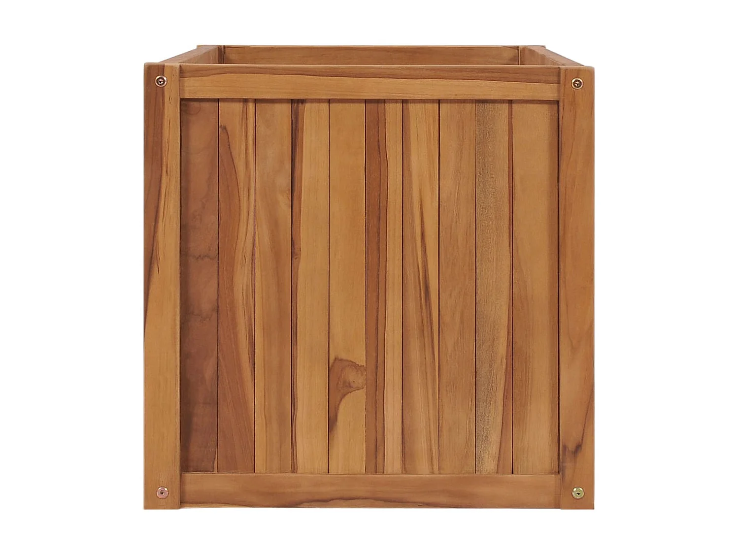 Jardinera elevado madera maciza de teca 100x50x50 cm ES83610