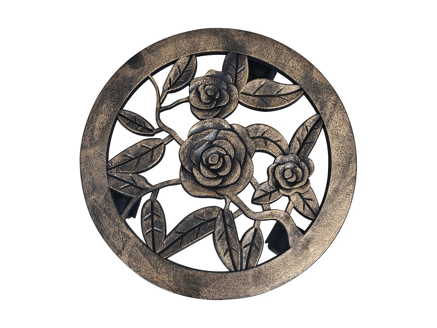 Suportes com rodas para plantas 6 pcs 30 cm plástico bronze PT659772