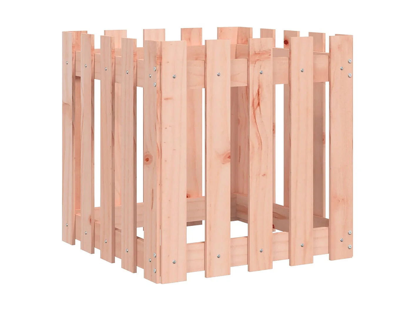 Jardinière avec design de clôture 50x50x50 cm Douglas massif BE5626