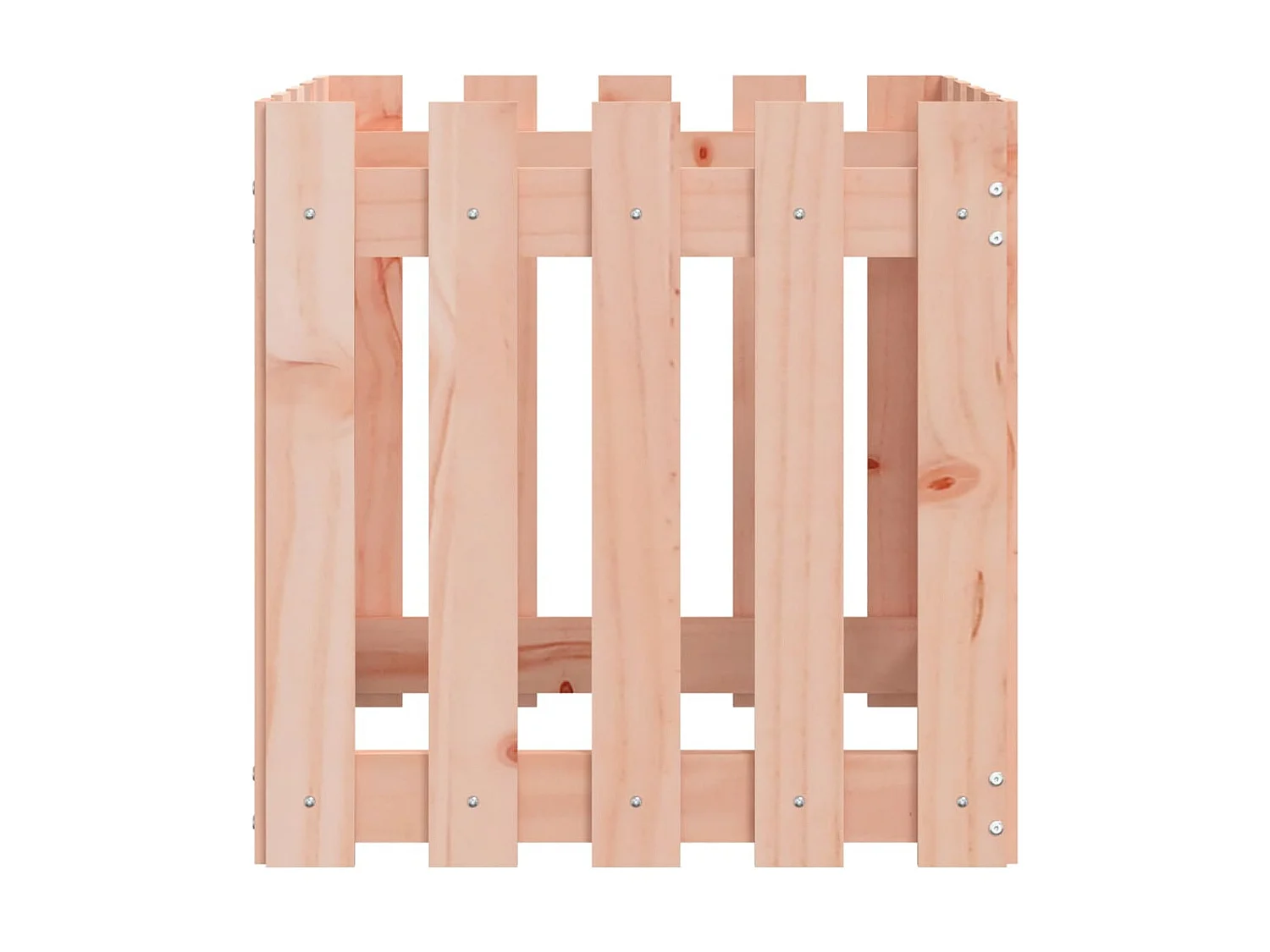 Jardinière avec design de clôture 50x50x50 cm Douglas massif BE5626