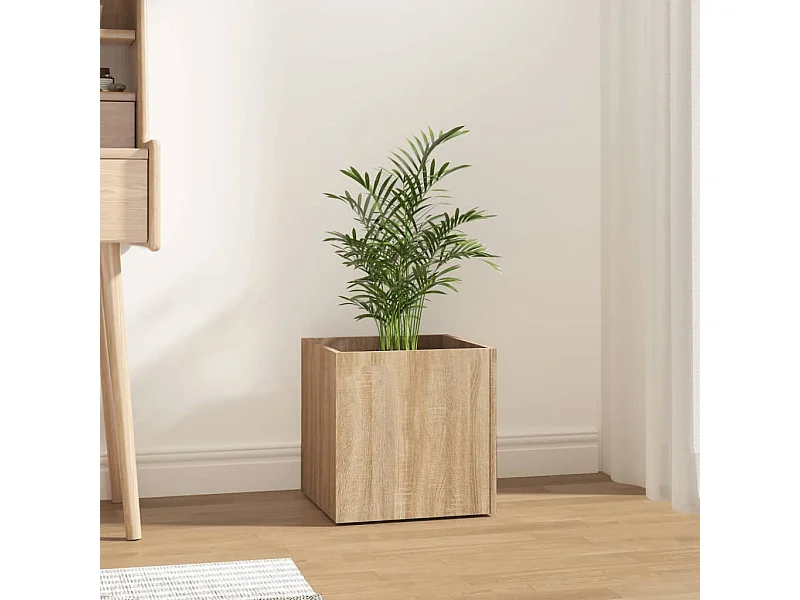 Jardinière Chêne sonoma 40x40x40 cm Bois d'ingénierie BE7602