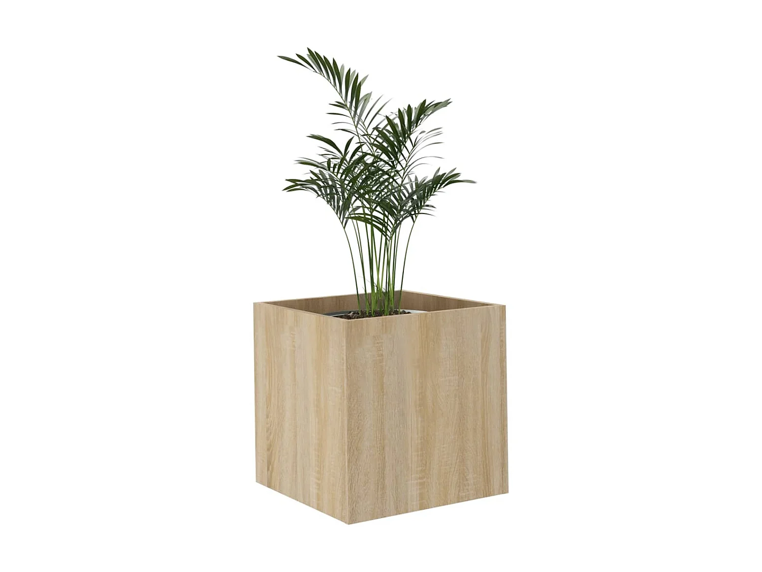 Jardinière Chêne sonoma 40x40x40 cm Bois d'ingénierie BE7602