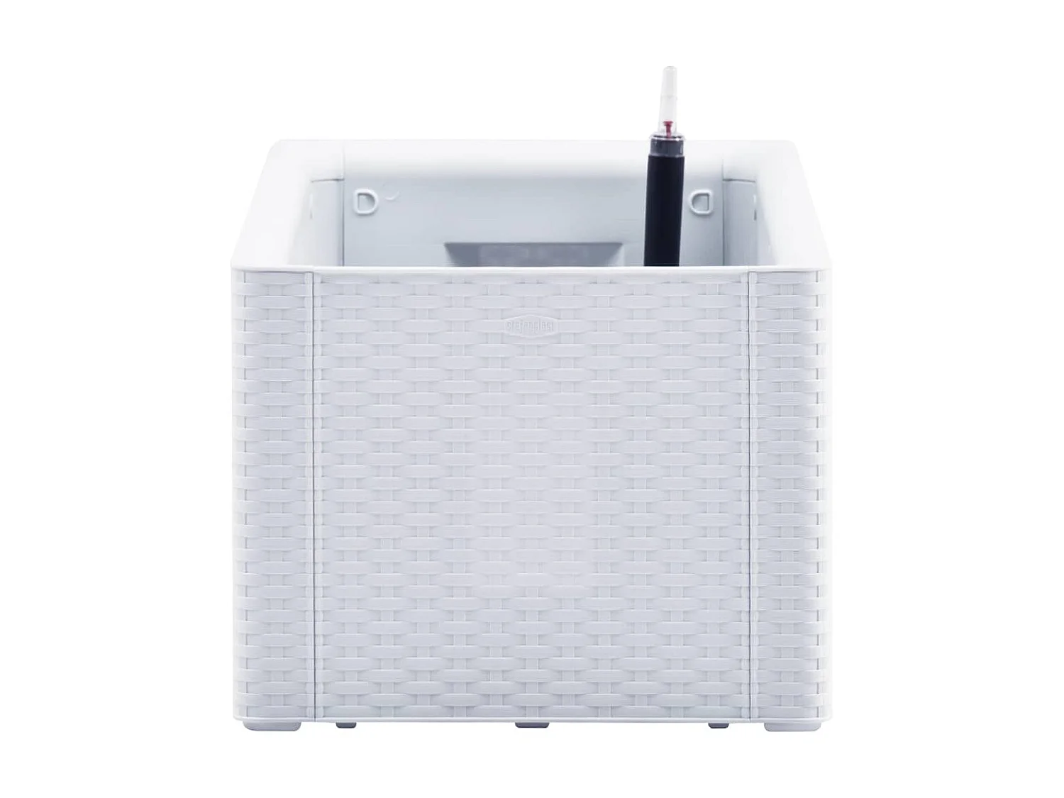 Vaso/floreira c/ sistema rega automática 100x43x33 cm branco PT381127