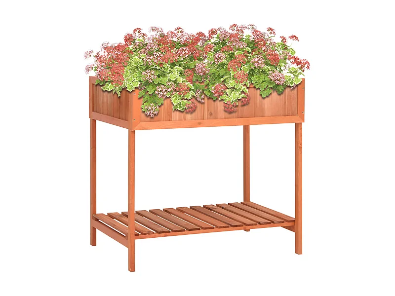 Jardinière à herbes 80x60x80 cm Bois de sapin massif BE2237