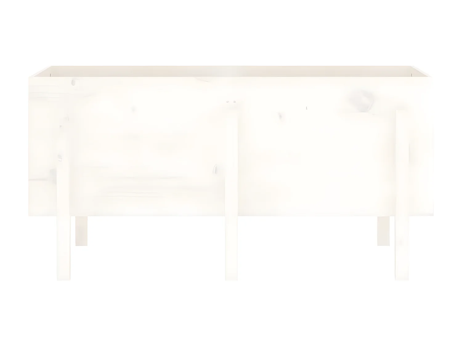 Jardinera elevado de jardín madera maciza pino blanco 121x50x57cm ES22271