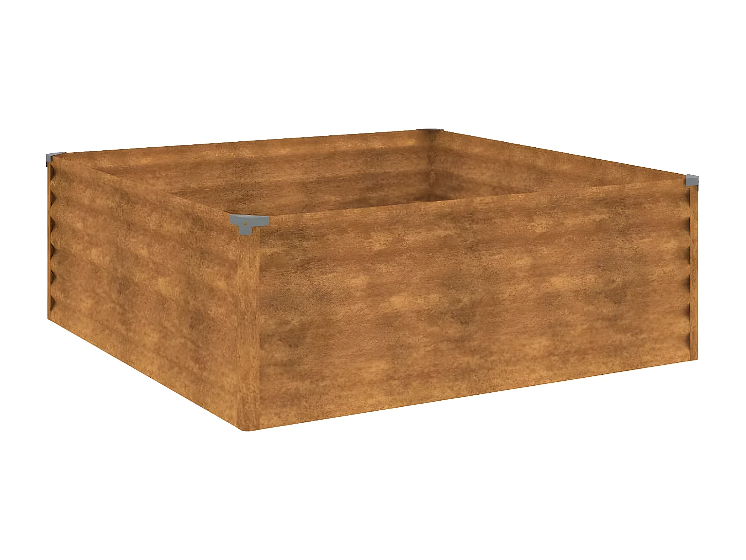 Jardinera acero corten 100x100x36 cm ES84606