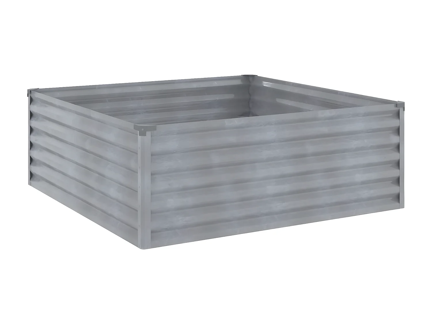 Jardinera acero corten 100x100x36 cm ES84606