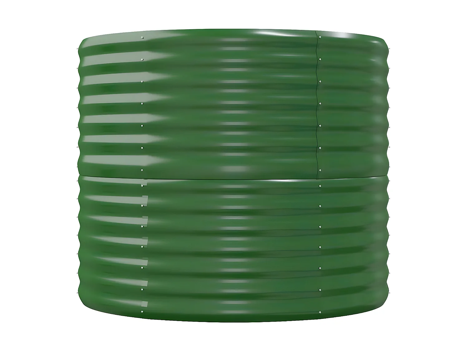 Jardinera arriate acero recubrimiento polvo verde 152x80x68 cm ES119011