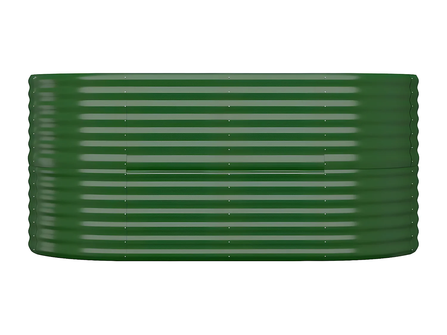 Jardinera arriate acero recubrimiento polvo verde 152x80x68 cm ES119011