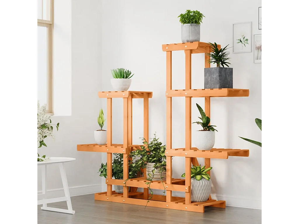 Suporte de plantas 95x25x96 cm madeira de abeto maciça PT572519