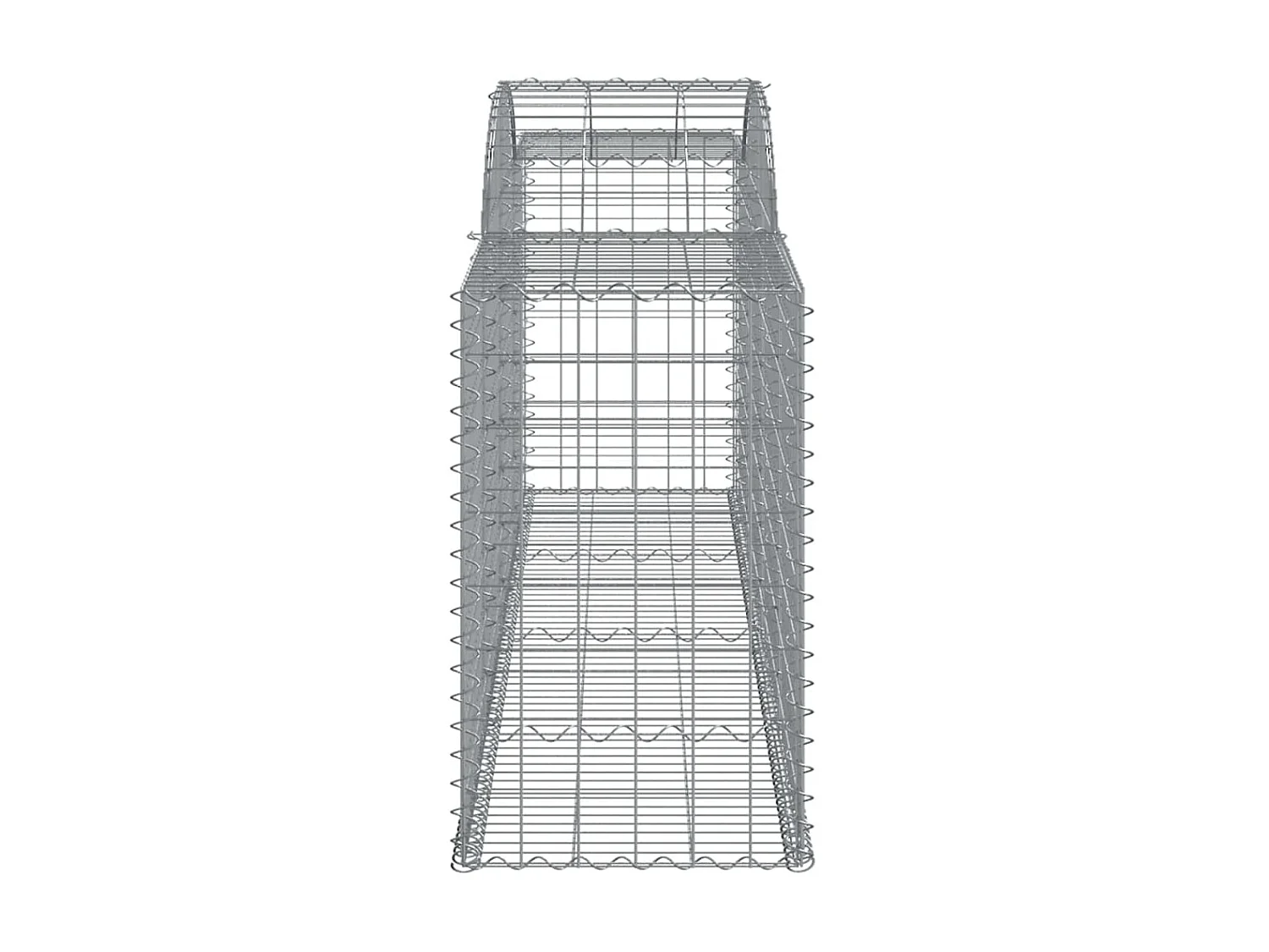 Cesta de gaviones forma arco hierro galvanizado 300x50x80/100cm ES32604